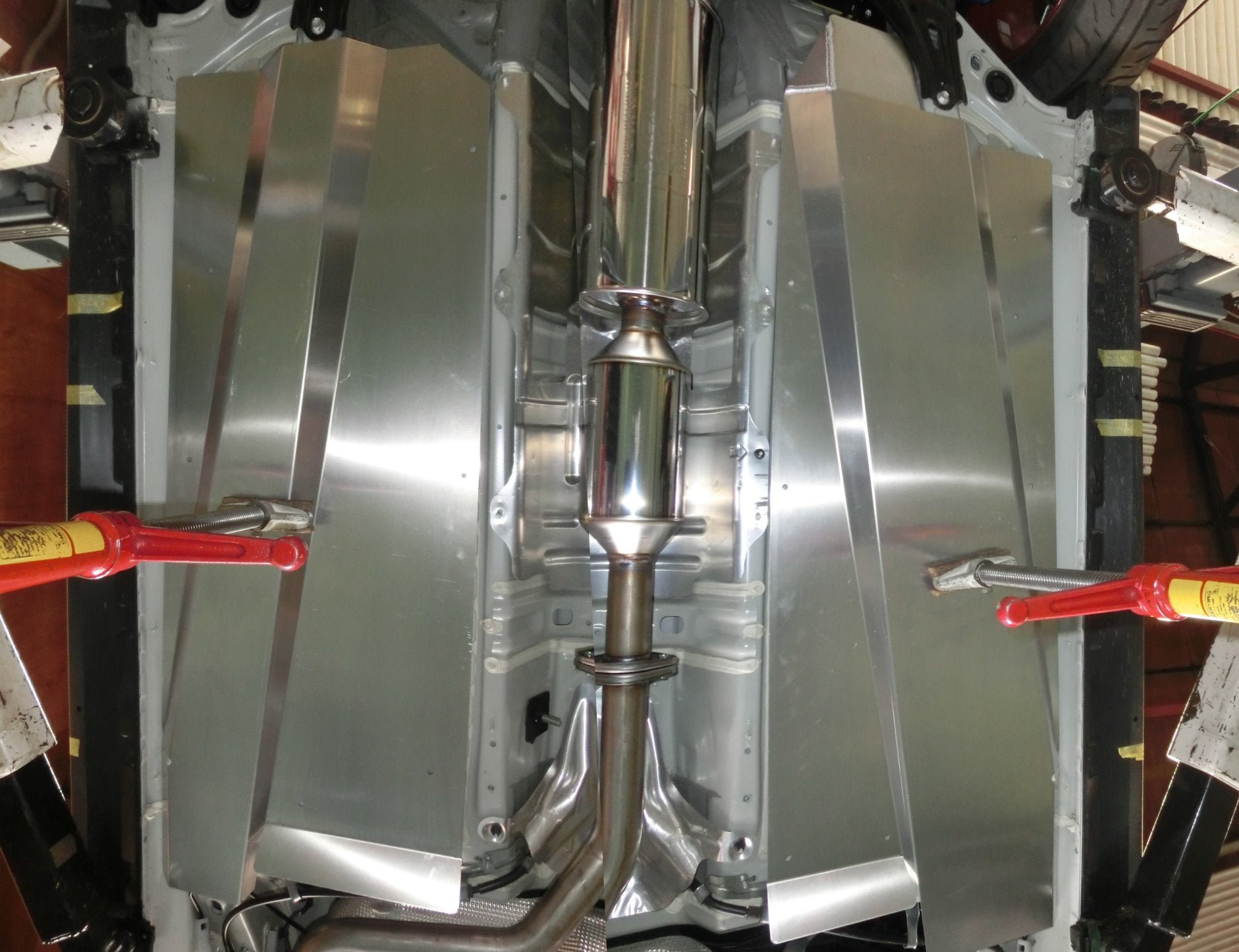 CUSCO 60J 214 A Under body guard system (floor guard) for SUZUKI Swift Sport (ZC33S) Photo-0