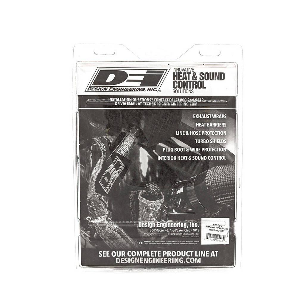 DEI 010003 Exhaust Wrap 2" x 50ft-Titanium-Black Photo-2