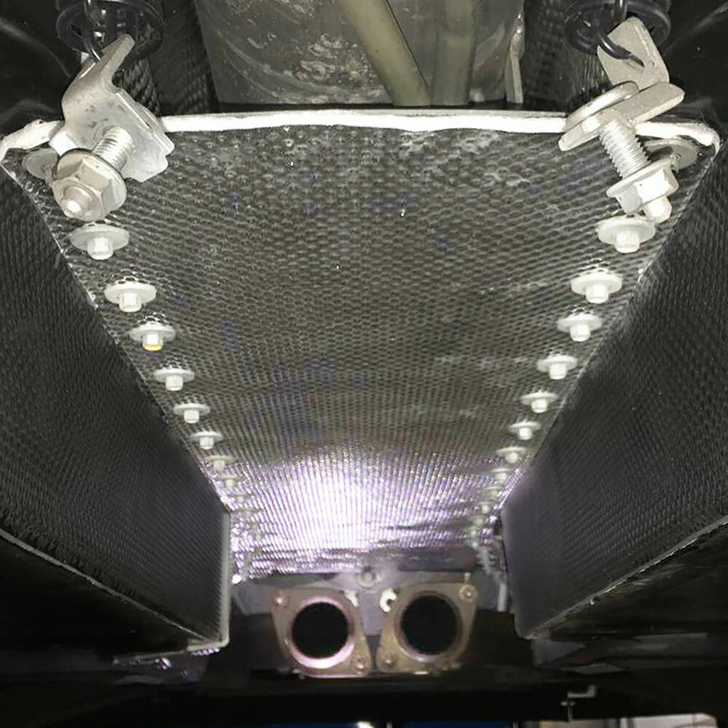 DEI 050530 Transmission Tunnel Shield CORVETTE C5 Transmission Tunnel Plate & Side Thermal Shield Complete Kit Photo-3