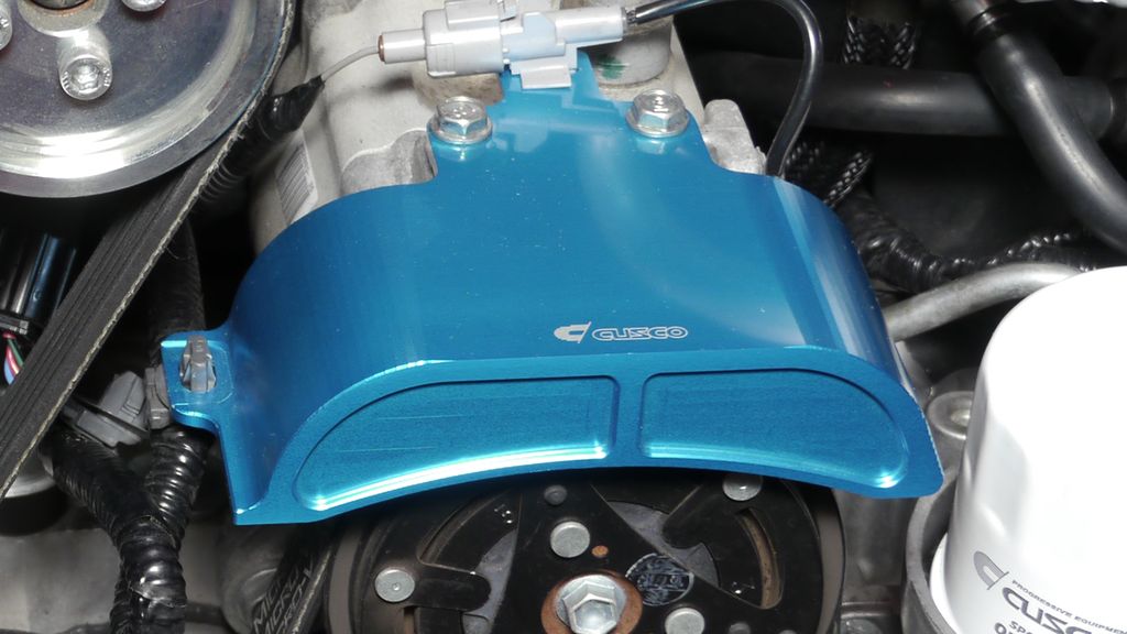 CUSCO 965 730 B Aluminium air conditioner belt cover for TOYOTA GT86, SUBARU BRZ Photo-1