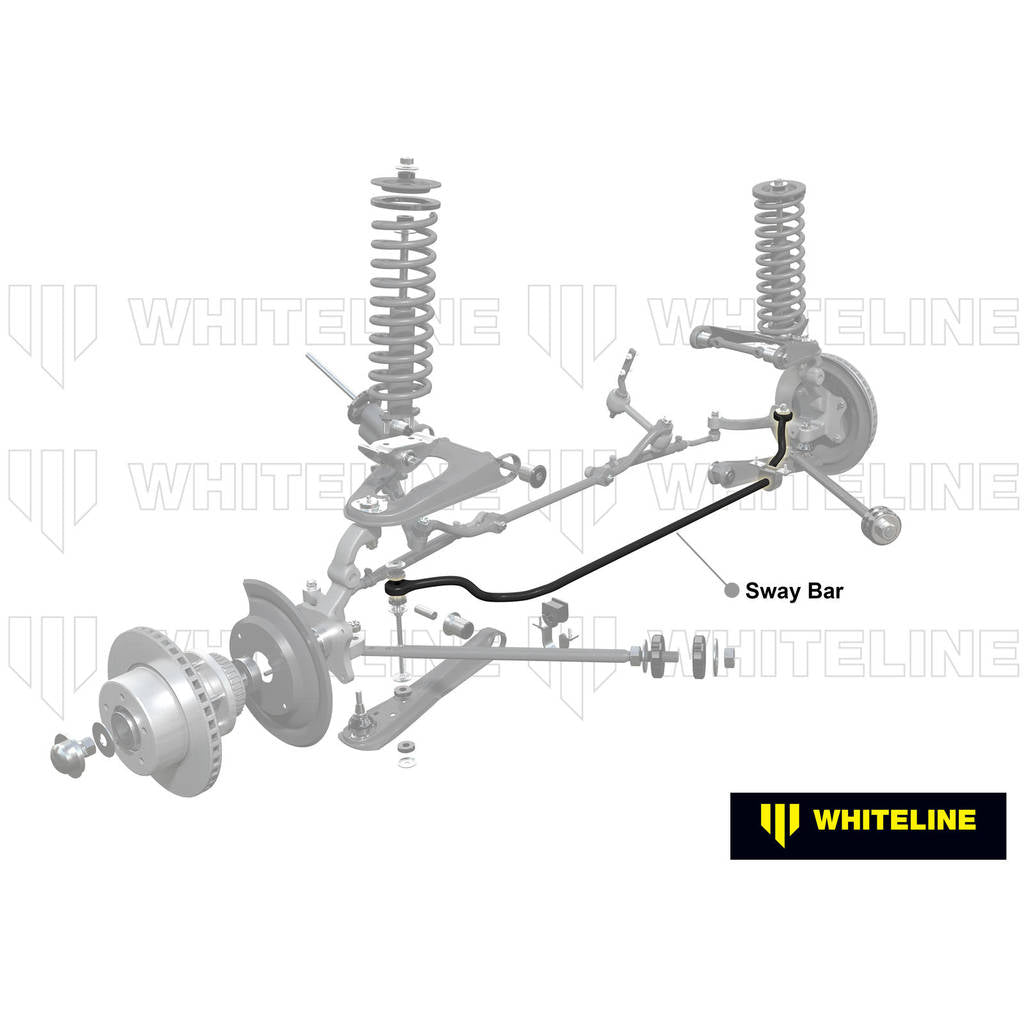 WHITELINE BFF1 Front Anti Roll Bar - 22mm Non Adjustable for Ford Falcon XK-XP Photo-1