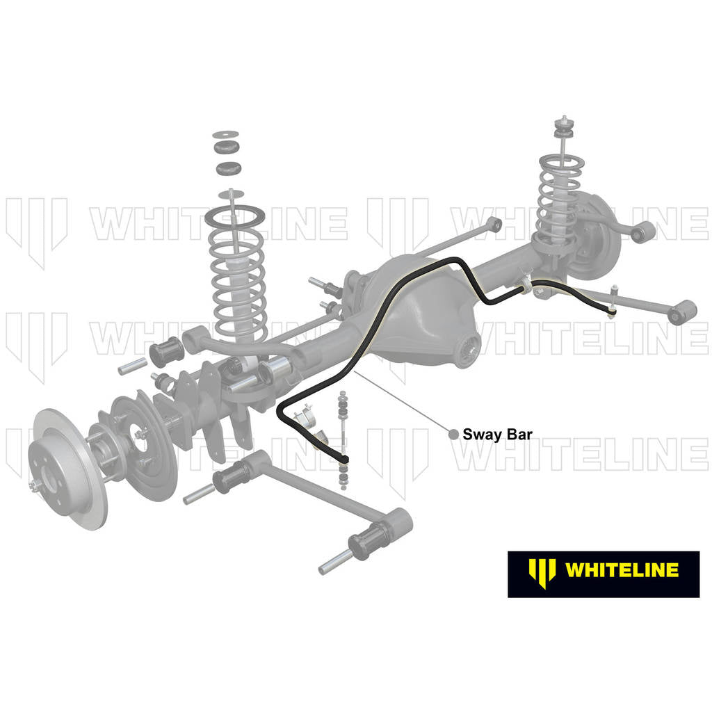WHITELINE BFR35 Rear Anti Roll Bar - 24mm Non Adjustable for Ford Falcon/Fairlane XE-EL Photo-1