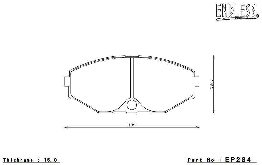 ENDLESS EP284MA45B Front brake pads INFINITI Q45 90-96 Photo-0