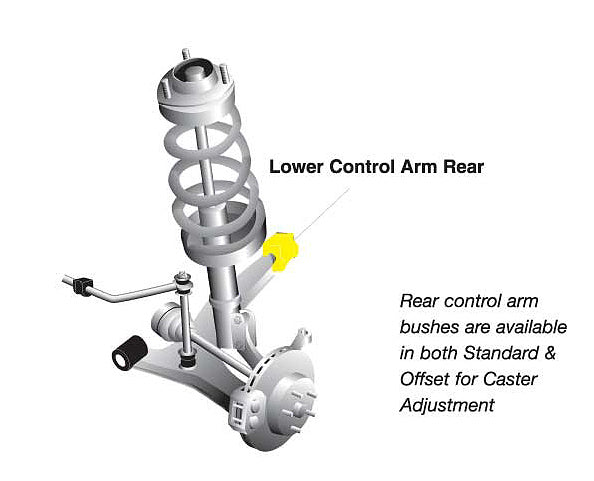 WHITELINE W53316 Control arm - lower inner rear bushing for OPEL Astra F 1991-1996 / Astra H 2004-2009 Photo-1