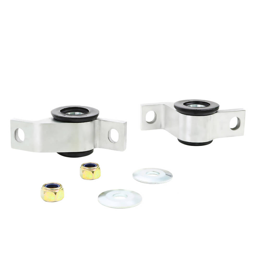WHITELINE KCA319M Front Lower Inner Rear Bushings Offset Caster/Anti Lift for Subaru Impreza/Legacy Photo-0