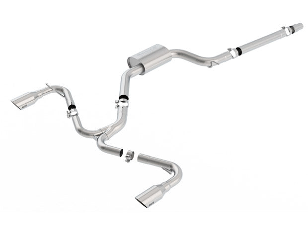 BORLA 140750SB Exhaust system "S-TYPE" TIP: 4" RD X 9.5" STAINLESS BRUSHED VW GTI MK7 15-17 2.0L Photo-0