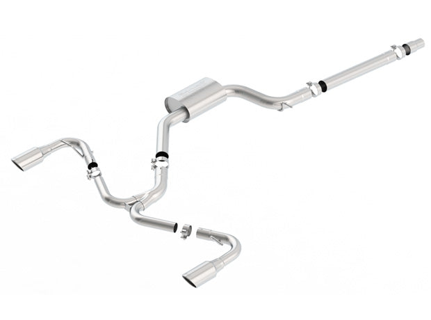 BORLA 140751 Exhaust system "S-TYPE" TIP: 4" RD X 9.5" VW GTI MK7.5 2018 2.0L Photo-0