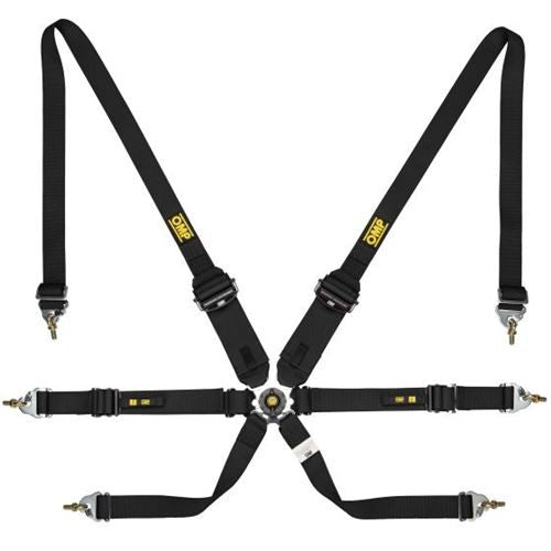 OMP DA0-0205-A01-071 (DA0205HSL071) Belts Saloon Pull Up/Down, alum. reg., 2/3-2-2 ", FIA 8853-2016, black Photo-0