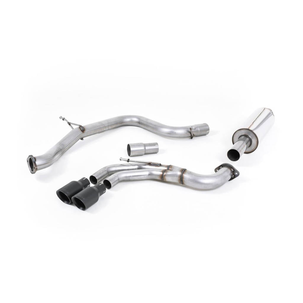 MILLTEK SSXVW332 Cat-back Twin 80mm GT80 ECA VW Golf MK7 GTD 2.0 TDI 185PS Photo-0