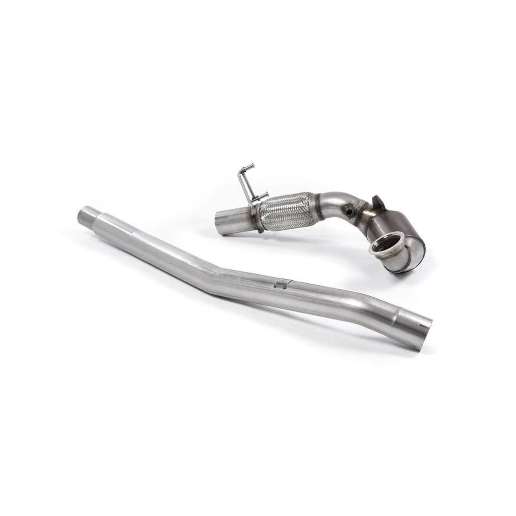 MILLTEK SSXVW350 Large Bore Downpipe and Hi-Flow Sports Cat ECA AUDI S3 2.0 TFSI quattro 3-Door 8V Photo-0