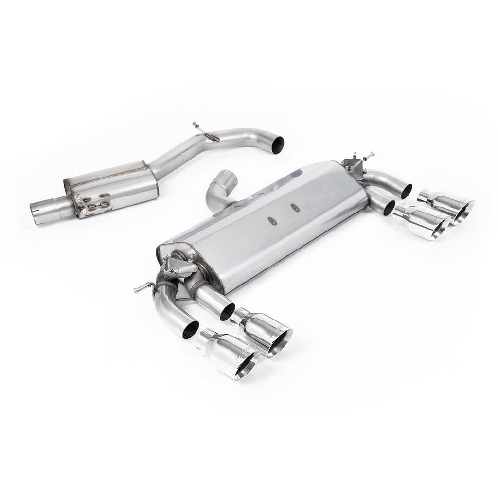 MILLTEK SSXVW399 Cat-back Quad 100mm GT100 ECA VW Golf MK7 R 2.0 TSI 300PS Photo-0
