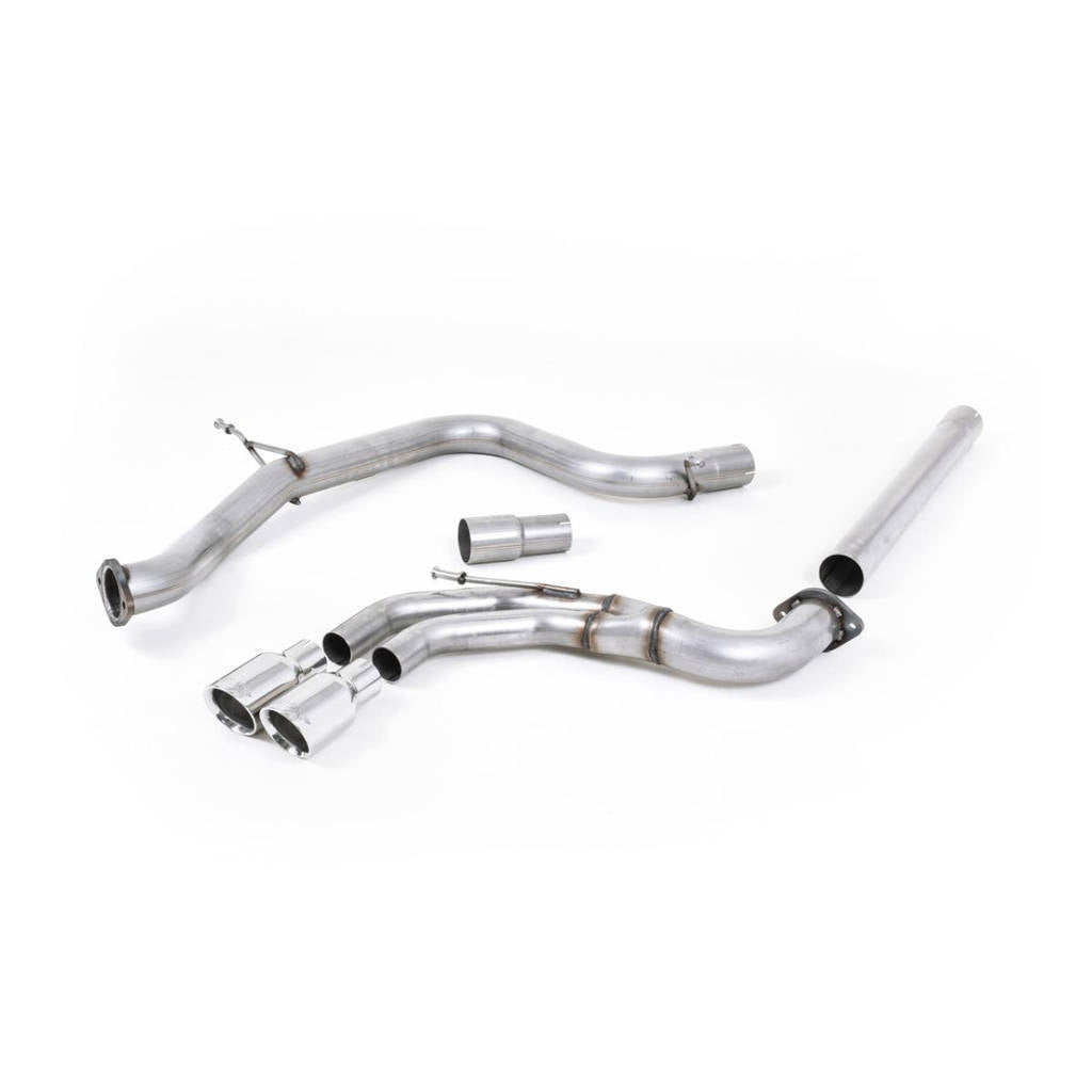 MILLTEK SSXVW242 Cat-back Twin 80mm GT80 VW Golf MK7 GTD 2.0 TDI 185PS Photo-0