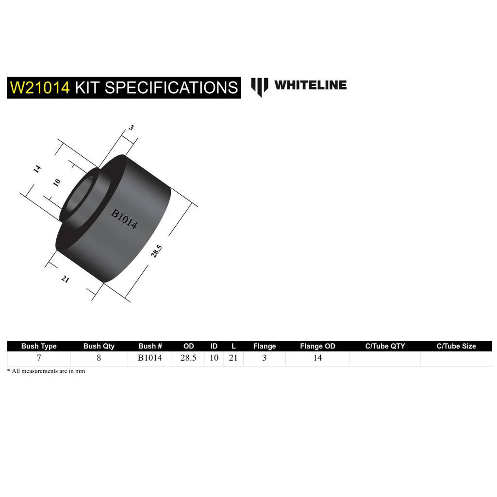 WHITELINE W21014 Sway Bar Link Bushing Photo-3