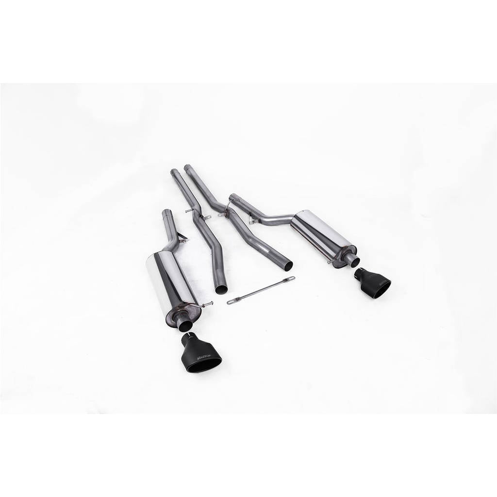 MILLTEK SSXAU211 Cat-back 150 X 95mm Black Oval AUDI RS6 C5 V8 Bi-Turbo Saloon&Avant Photo-0
