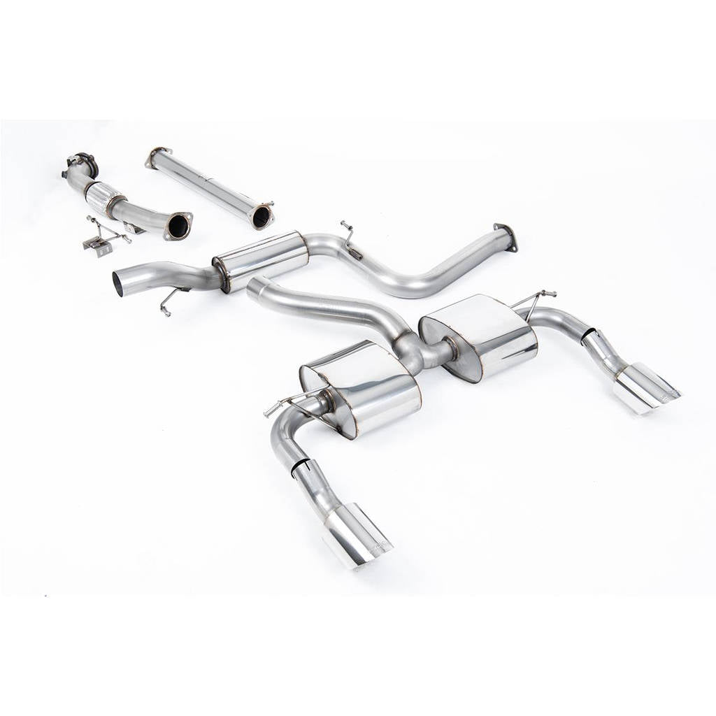 MILLTEK SSXFD088 Turbo-back excluding Hi-Flow Sports Cat Dual DTM FORD Focus MK2 RS 2.5T 305PS Photo-0