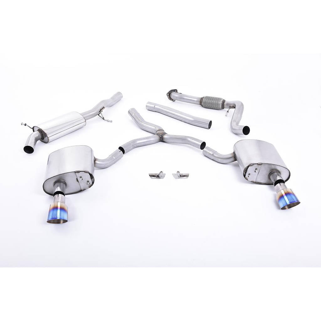 MILLTEK SSXAU614 Cat-back GT-100 AUDI A4 2.0 TFSI B9 Quattro Saloon&Avant Photo-0