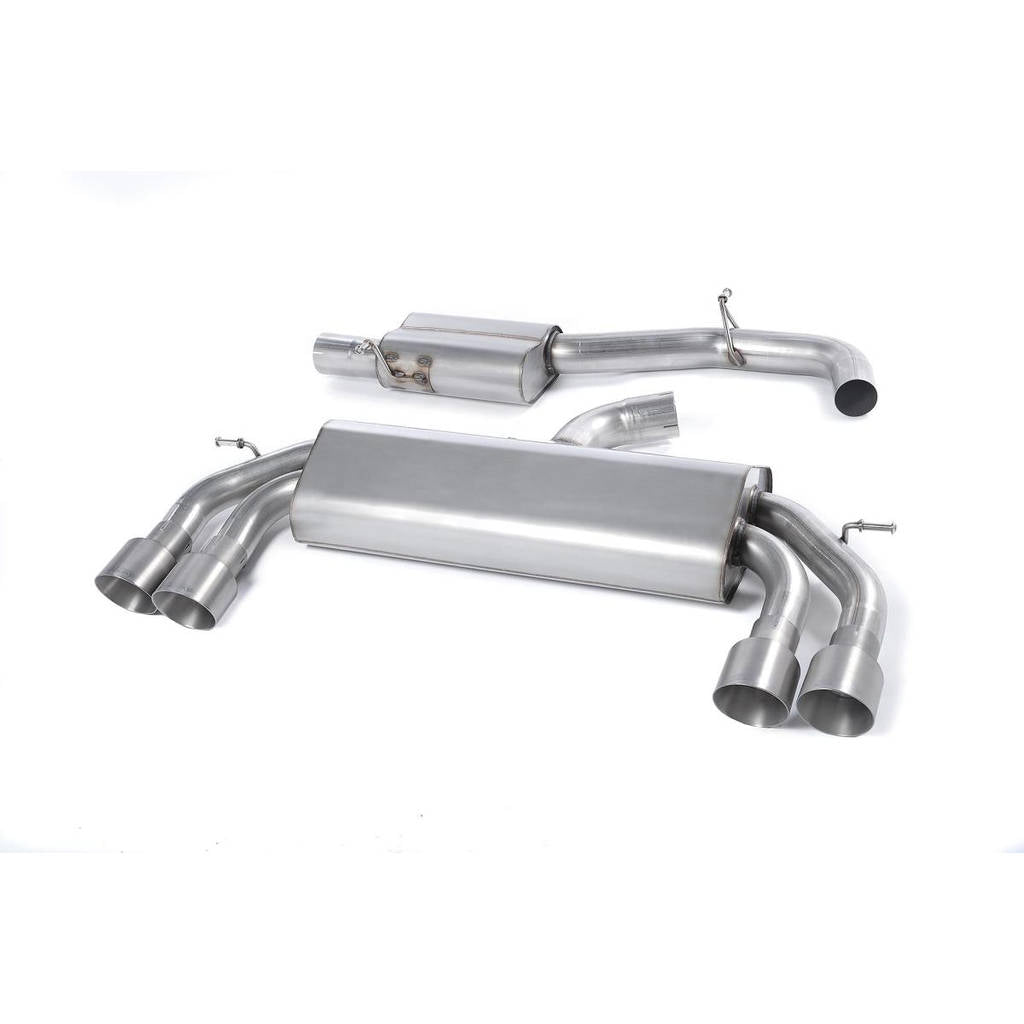 MILLTEK SSXAU529 Cat-back Quad 100mm GT100 AUDI S3 2.0 TFSI quattro 3-Door 8V Photo-0