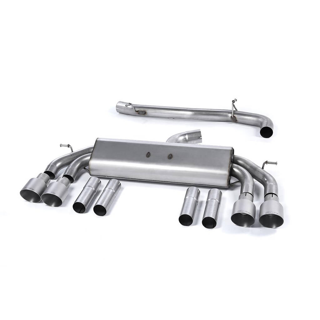 MILLTEK SSXAU543 Cat-back Quad 100mm GT100 AUDI S3 2.0 TFSI quattro Saloon&Cabrio 8V Photo-0