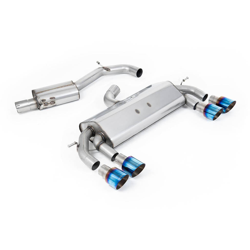 MILLTEK SSXVW414 Cat-back Quad 100mm GT100 VW Golf MK7 R 2.0 TSI 300PS Photo-0
