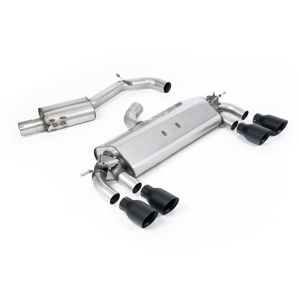 MILLTEK SSXVW400 Cat-back Quad 100mm GT100 ECA VW Golf MK7 R 2.0 TSI 300PS Photo-0