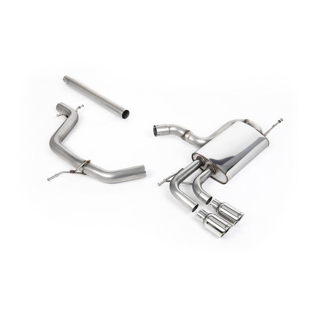 MILLTEK SSXVW294 Cat-back Twin 80mm Jet SEAT Leon 2.0 TDI 140PS Photo-0