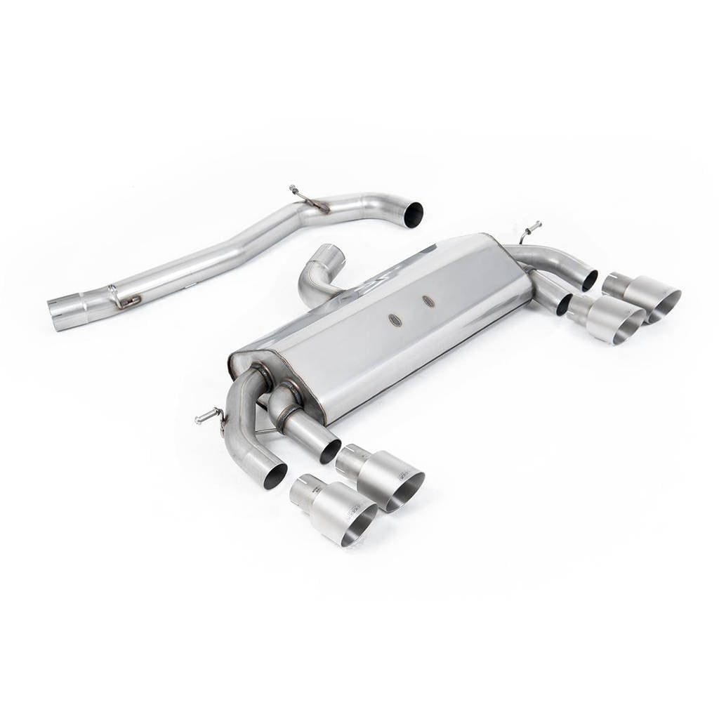 MILLTEK SSXVW409 Cat-back Quad 100mm GT100 VW Golf MK7 R 2.0 TSI 300PS Photo-0