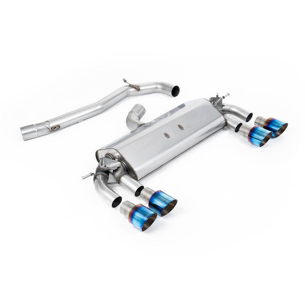 MILLTEK SSXVW406 Cat-back Quad 100mm GT100 VW Golf MK7 R 2.0 TSI 300PS Photo-0
