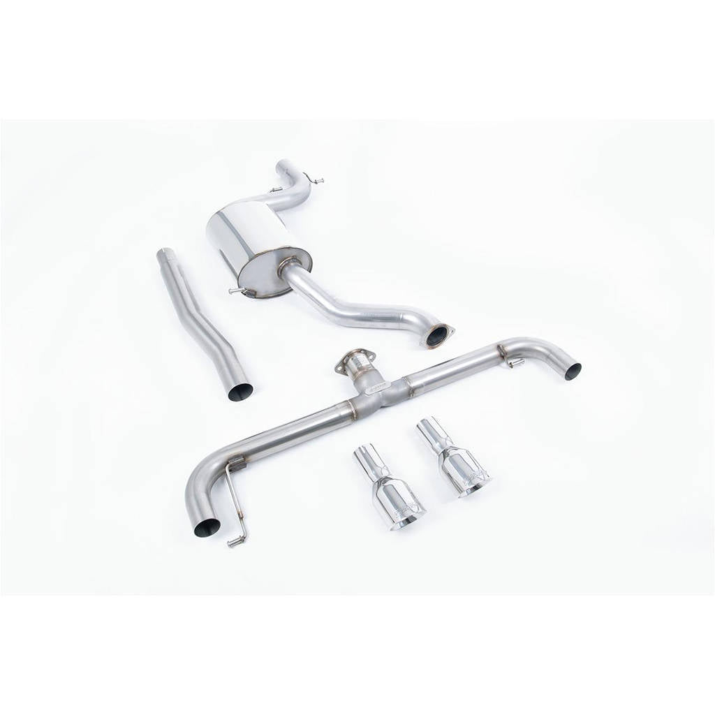 MILLTEK SSXVW141 Cat-back Dual 100mm GT100 VW Scirocco R Photo-0