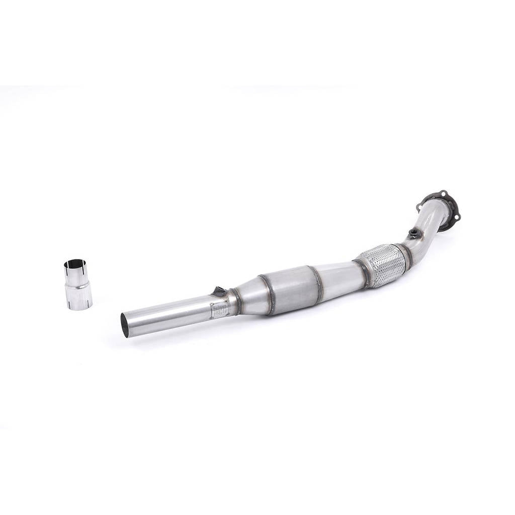 MILLTEK SSXVW393 Large Bore Downpipe and Hi-Flow Sports Cat AUDI A3 1.8T 2WD 3&5 door Photo-0