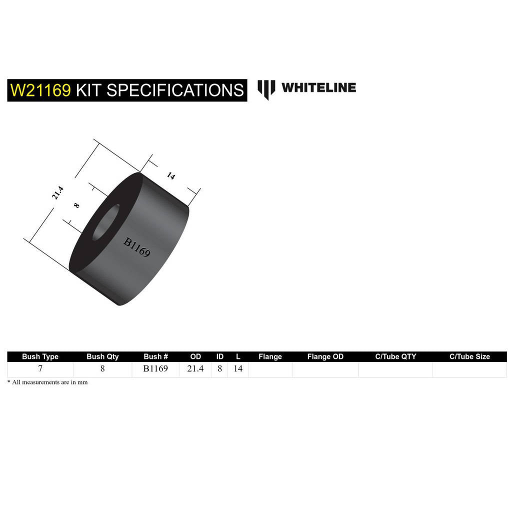 WHITELINE W21169 Sway Bar Link Bushing Photo-3