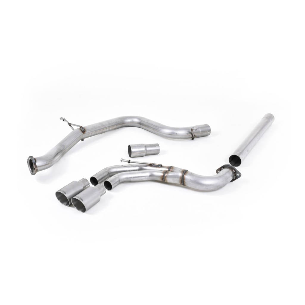 MILLTEK SSXVW340 Cat-back Twin 80mm GT80 VW Golf MK7 GTD 2.0 TDI 185PS Photo-0