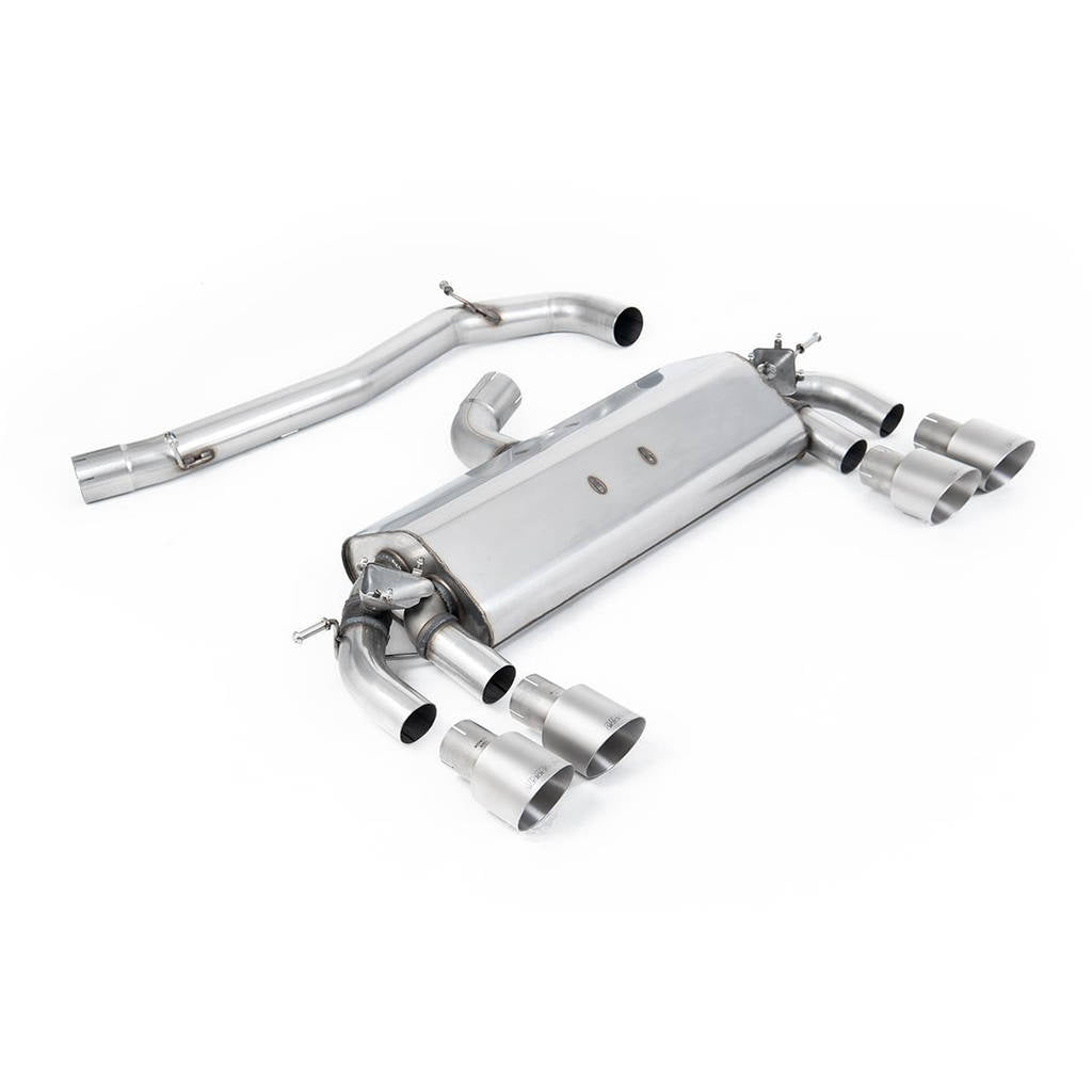 MILLTEK SSXVW405 Cat-back Quad 100mm GT100 VW Golf MK7 R 2.0 TSI 300PS Photo-0