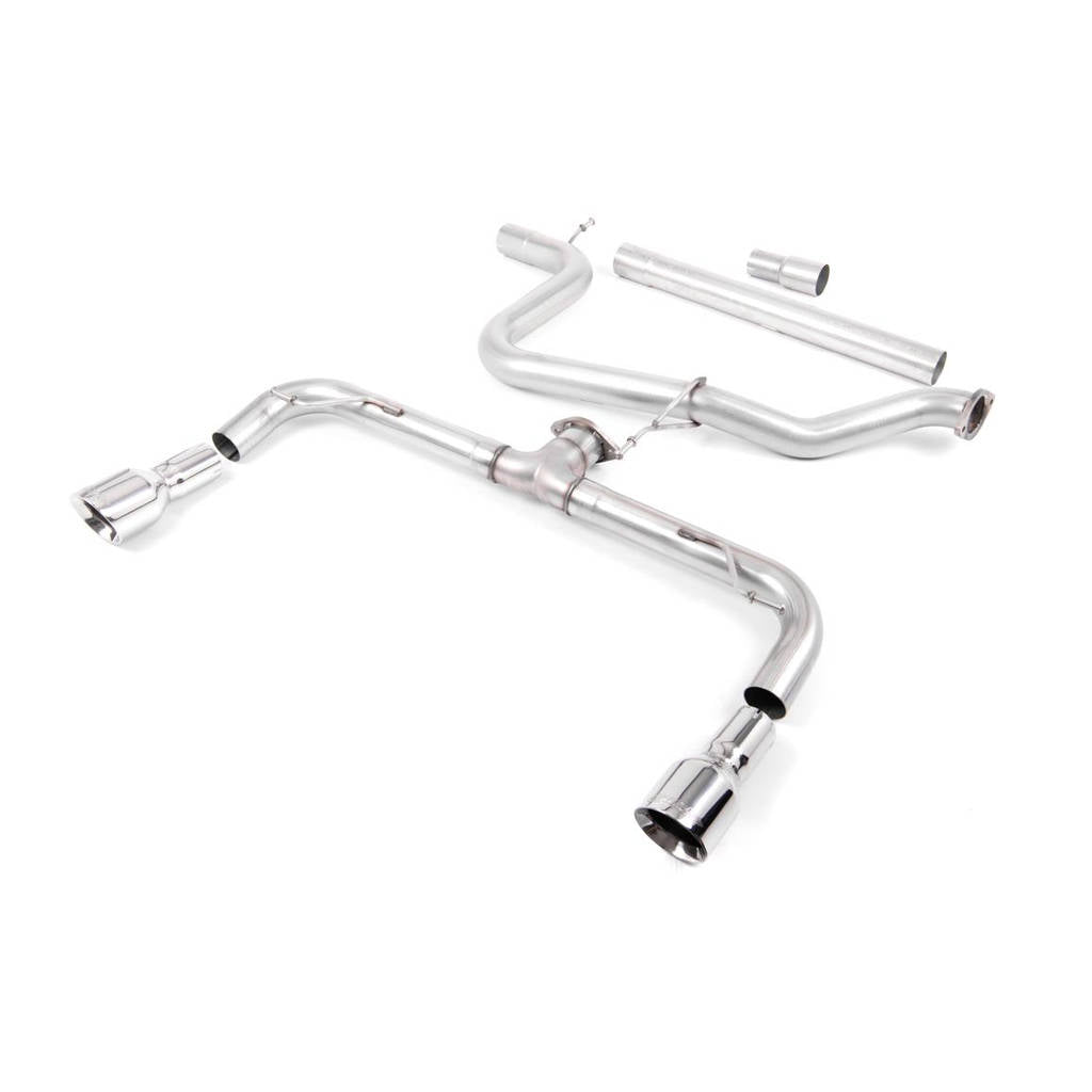 MILLTEK SSXVW247 Cat-back Dual 100mm GT100 VW Golf MK7 GTD 2.0 TDI 185PS Photo-0