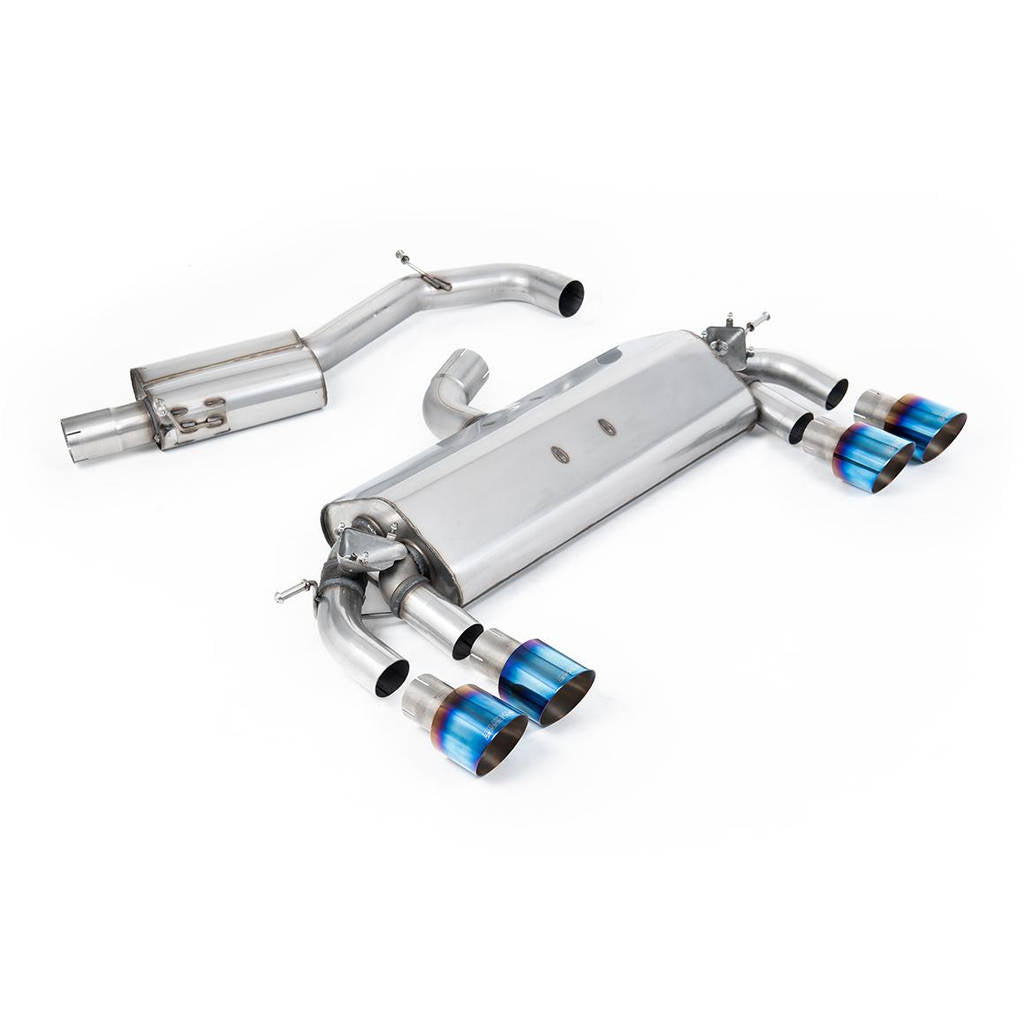 MILLTEK SSXVW402 Cat-back Quad 100mm GT100 ECA VW Golf MK7 R 2.0 TSI 300PS Photo-0