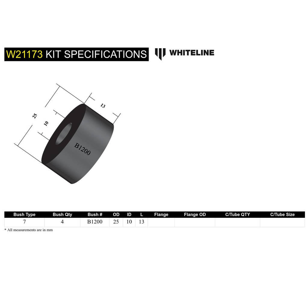 WHITELINE W21173 Sway Bar Link Bushing Photo-3