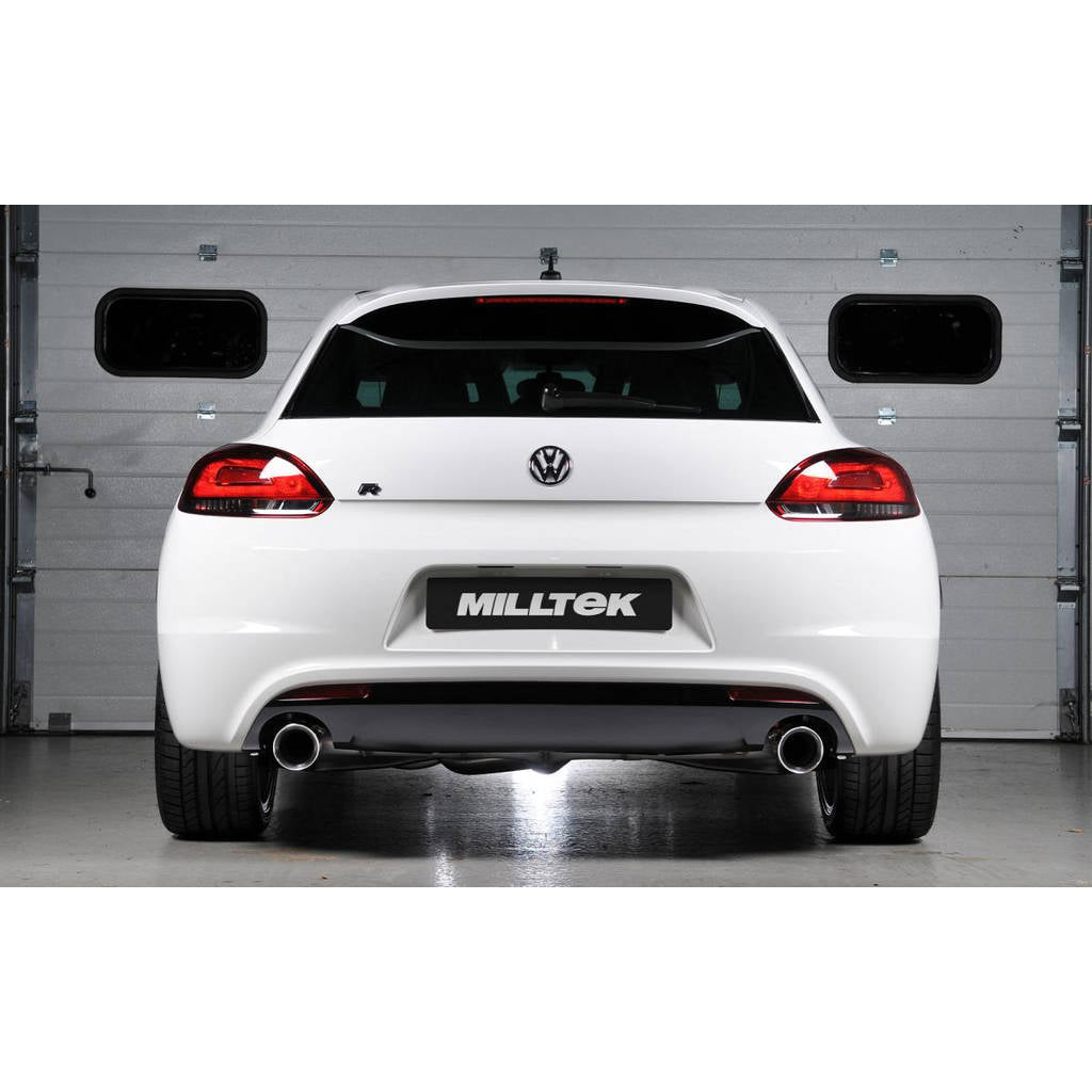 MILLTEK SSXVW159 Cat-back Dual 100mm GT100 ECA VW Scirocco R Photo-2