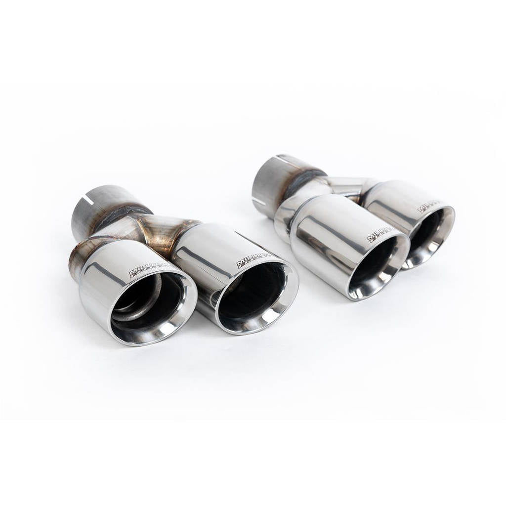 MILLTEK SSXAU261 Cat-back Twin 80mm GT-80 ECA AUDI S4 3.0 Supercharged V6 B8 Photo-1