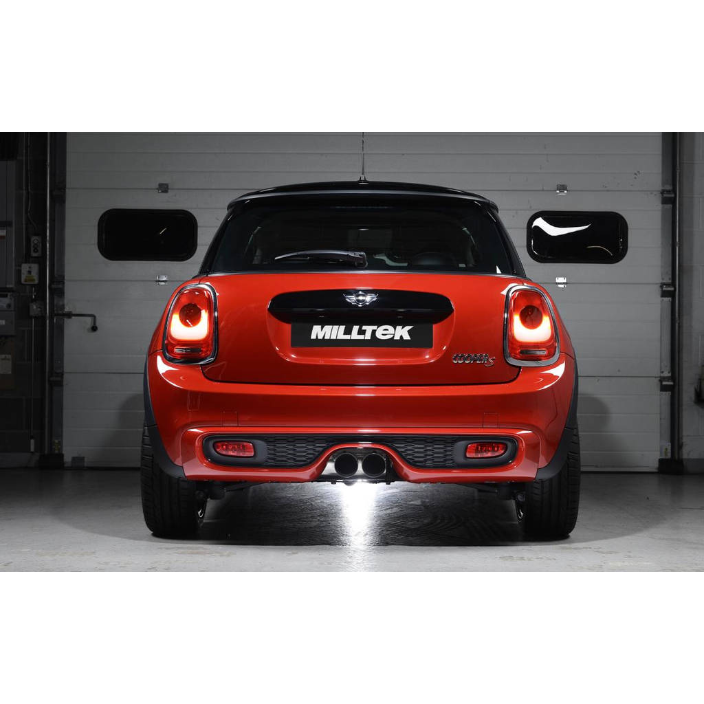 MILLTEK SSXM406 Cat-back Twin 90mm GT90 NEW MINI Mk3 (F56) MINI COOPER S 2.0 Turbo Photo-1