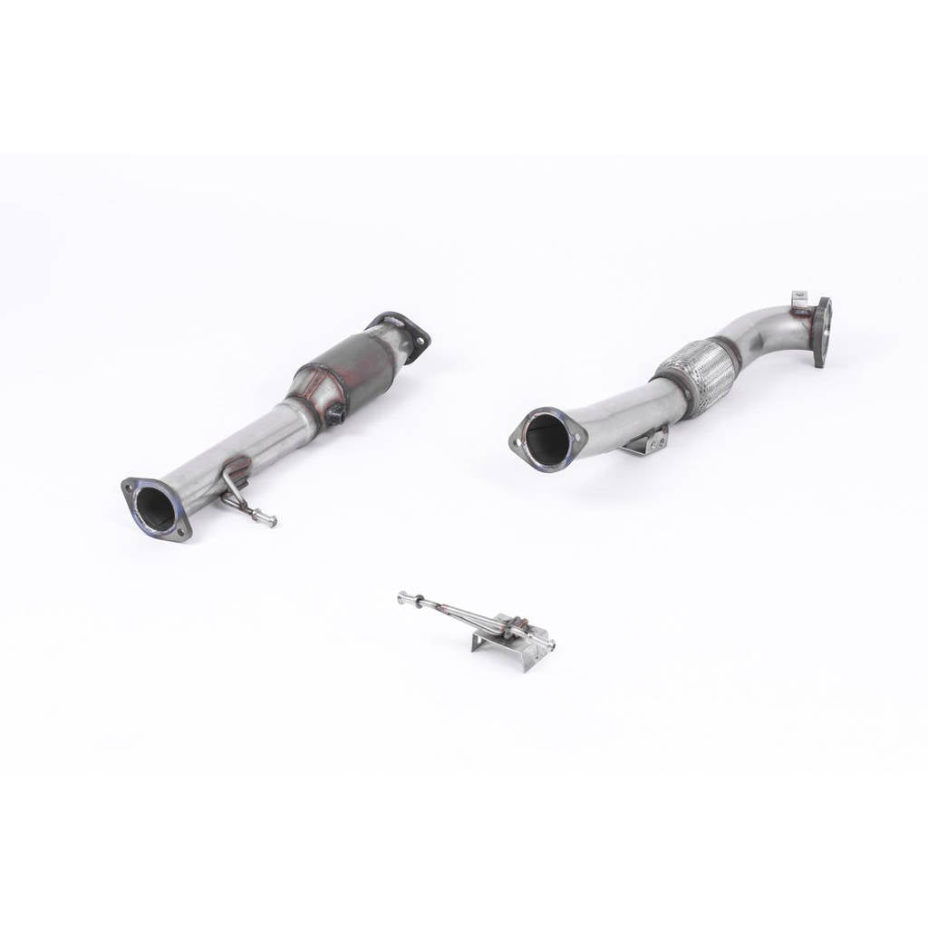 MILLTEK SSXFD168 Large Bore Downpipe and Hi-Flow Sports Cat FORD Focus Mk2 ST 225 Photo-0