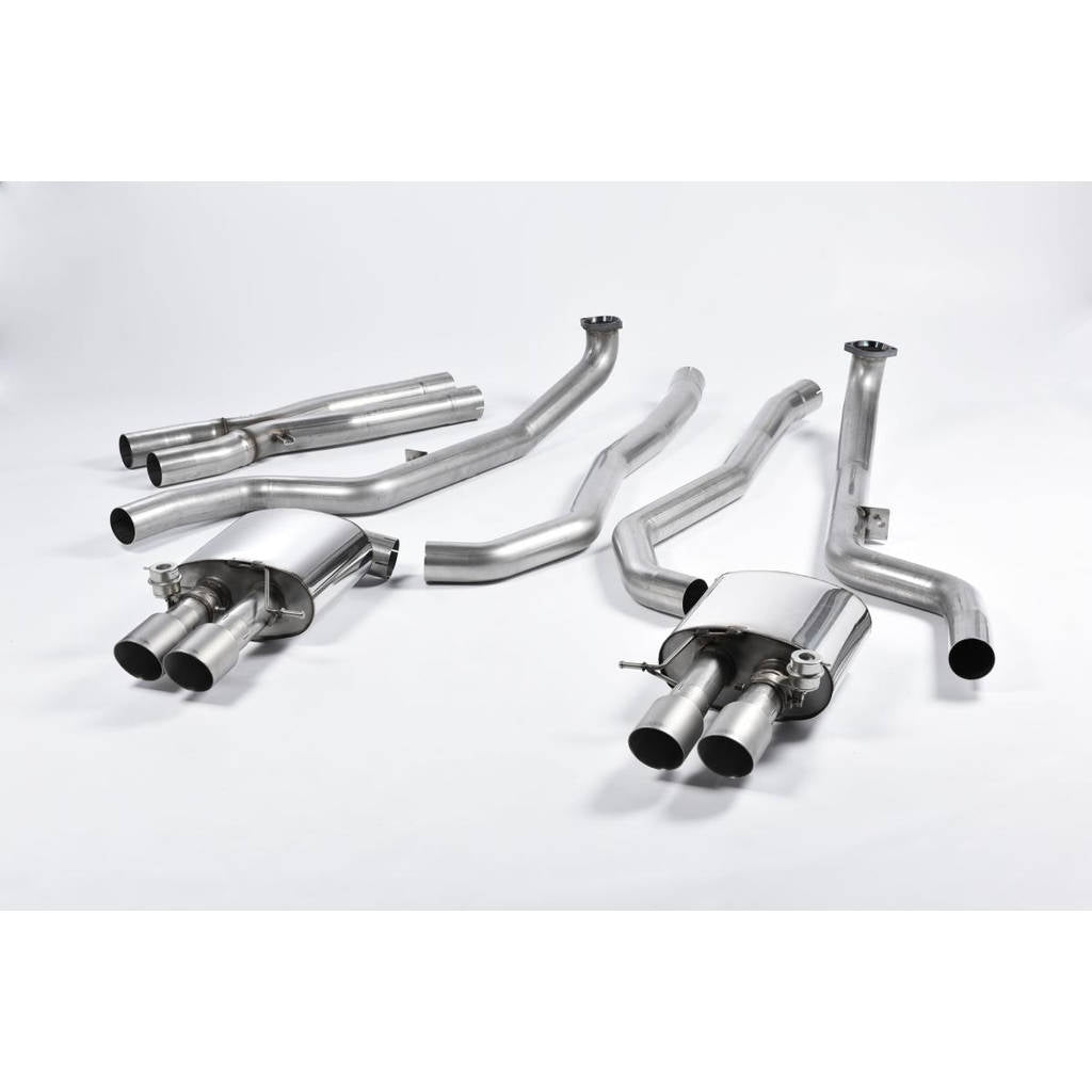 MILLTEK SSXBM1018 Cat-back Quad 90mm GT90 ECA BMW 5 Series M5 Saloon M TwinPower Turbo V8 (F10) Photo-0