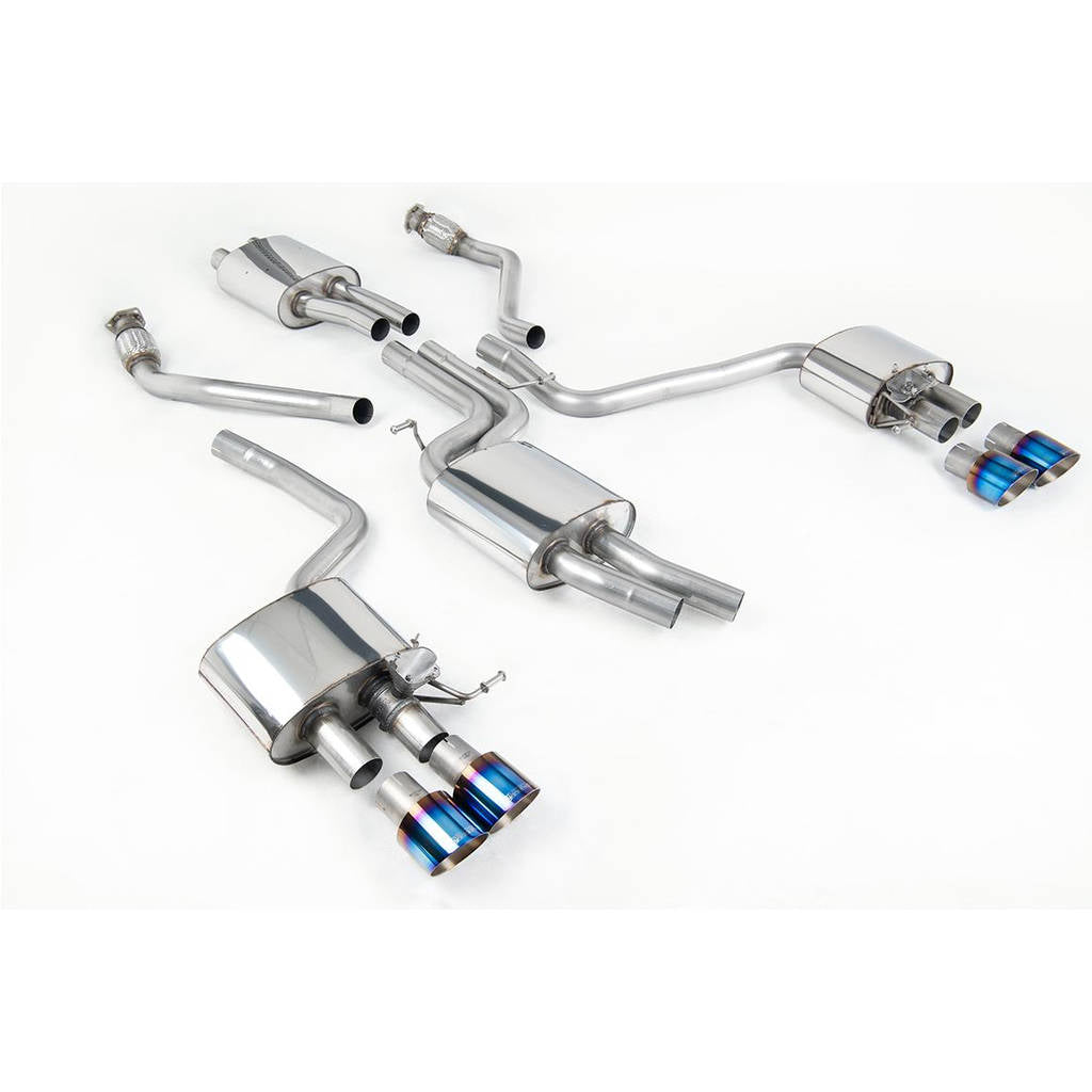 MILLTEK SSXAU670 Cat-back Quad 100mm GT100 AUDI SQ5 3.0 TFSI Supercharged Photo-0