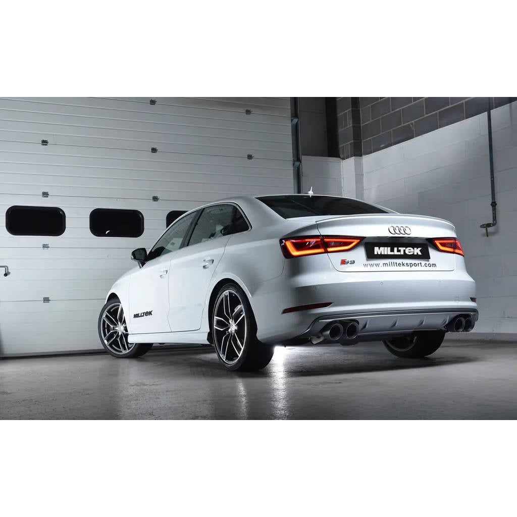 MILLTEK SSXAU541 Cat-back Quad 100mm GT100 AUDI S3 2.0 TFSI quattro Saloon&Cabrio 8V Photo-4