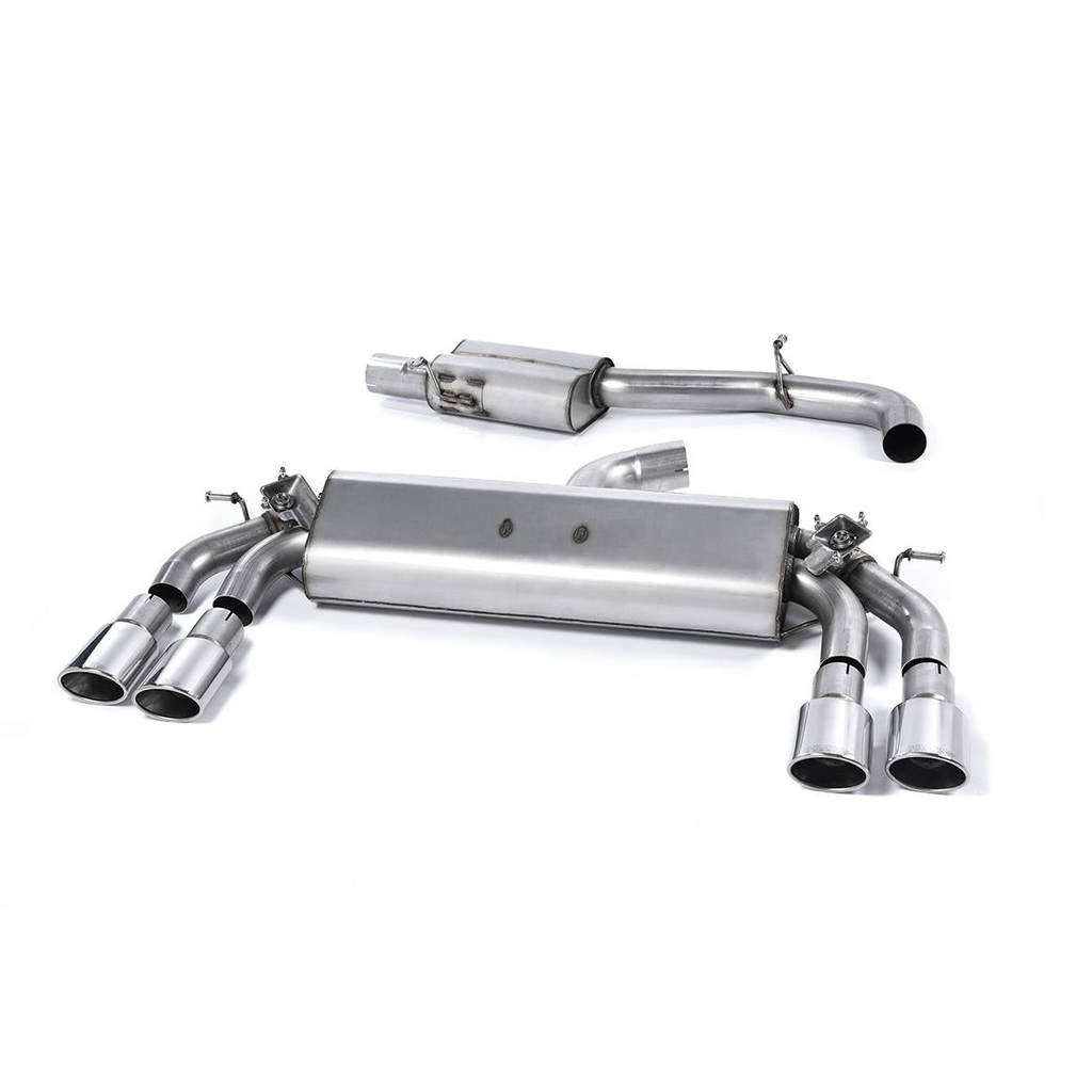 MILLTEK SSXAU418 Cat-back 104x80mm Oval ECA AUDI S3 2.0 TFSI quattro Sportback 8V Photo-0