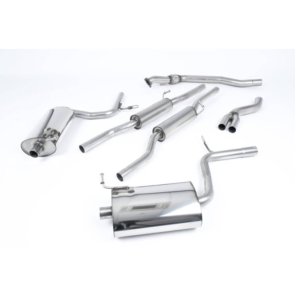 MILLTEK SSXAU049 Cat-back Dual 100mm Jet AUDI A4 2.0 TFSI B7 quattro and DTM Photo-0