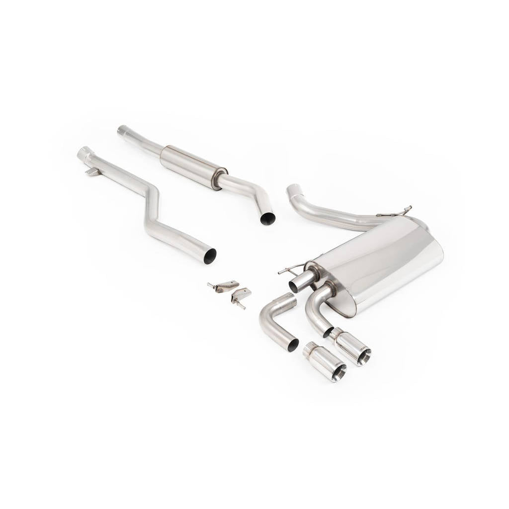 MILLTEK SSXBM1077 Cat-back Twin 76.2mm GT76 BMW 3 Series F30 320i M Sport (Inc LCI) Photo-0