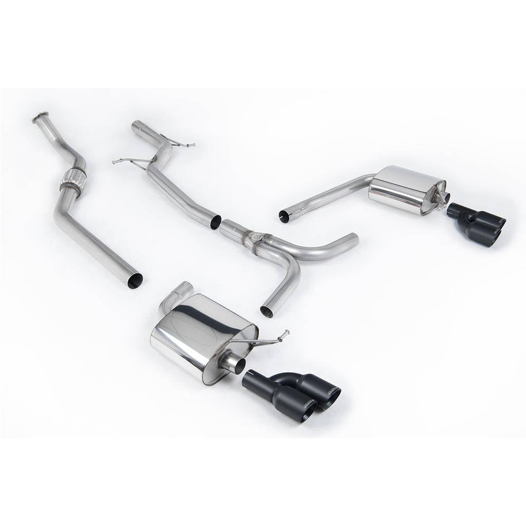 MILLTEK SSXAU667 Cat-back Twin 80mm GT AUDI A4 2.0 TFSI S line B8 (2WD and quattro Tiptronic-only) Saloon&Avant Photo-0