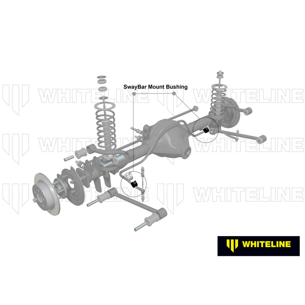 WHITELINE W21745 Rear Anti Roll Bar Mount - Bushing Kit 27mm for Ford Falcon/Fairlane EL Photo-1