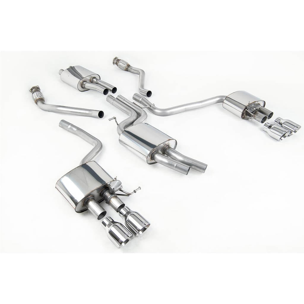 MILLTEK SSXAU506 Cat-back Quad 100mm GT100 AUDI SQ5 3.0 TFSI Supercharged Photo-0