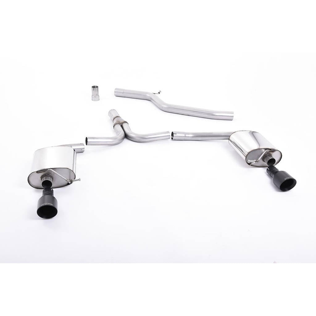 MILLTEK SSXAU437 Cat-back 100mm GT100B AUDI A4 2.0 TDi B8 140PS/177PS 2WD Saloon and Avant (S line models only) Photo-0