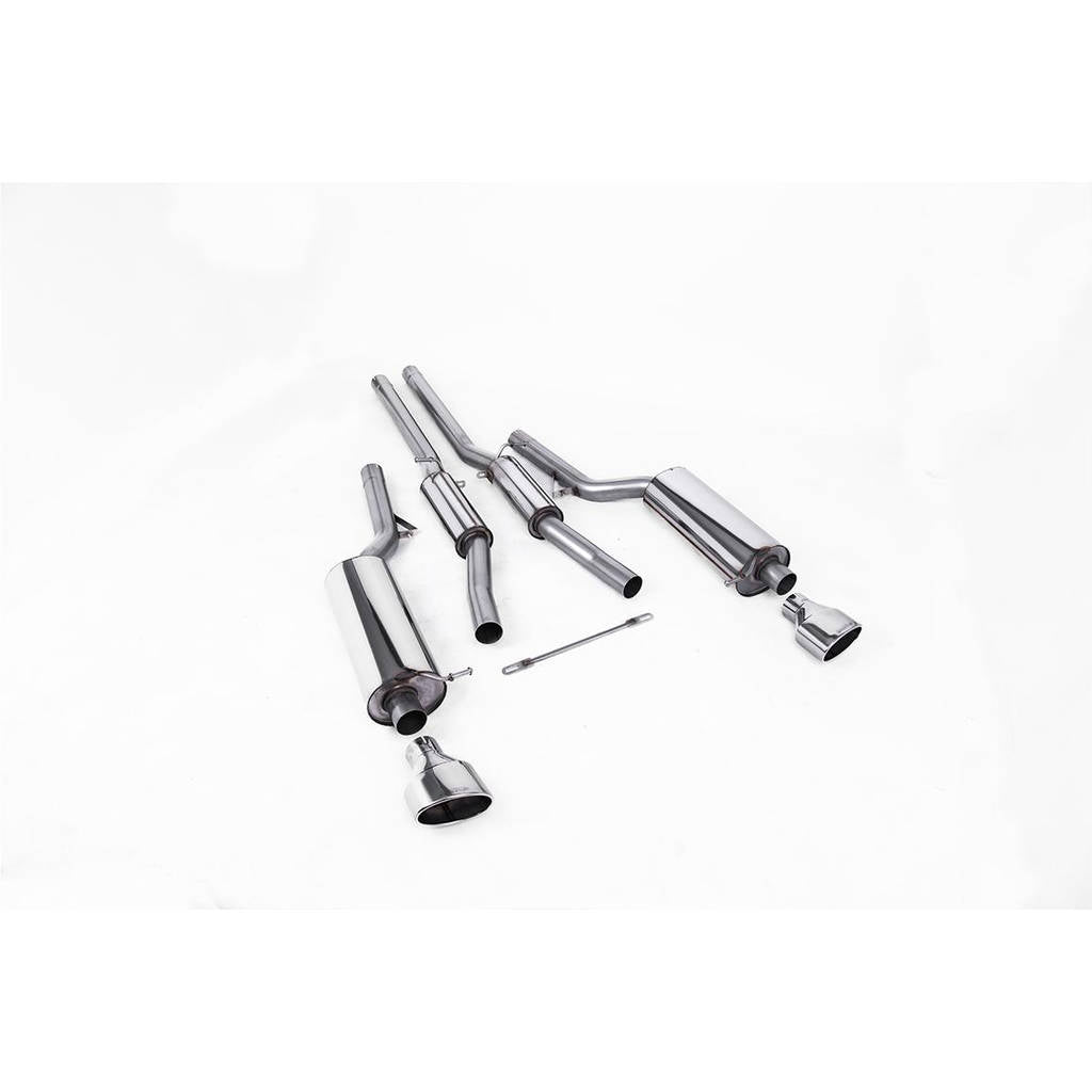 MILLTEK SSXAU354 Cat-back 150 X 95mm Polished Oval ECA AUDI RS6 C5 V8 Bi-Turbo Saloon&Avant Photo-0